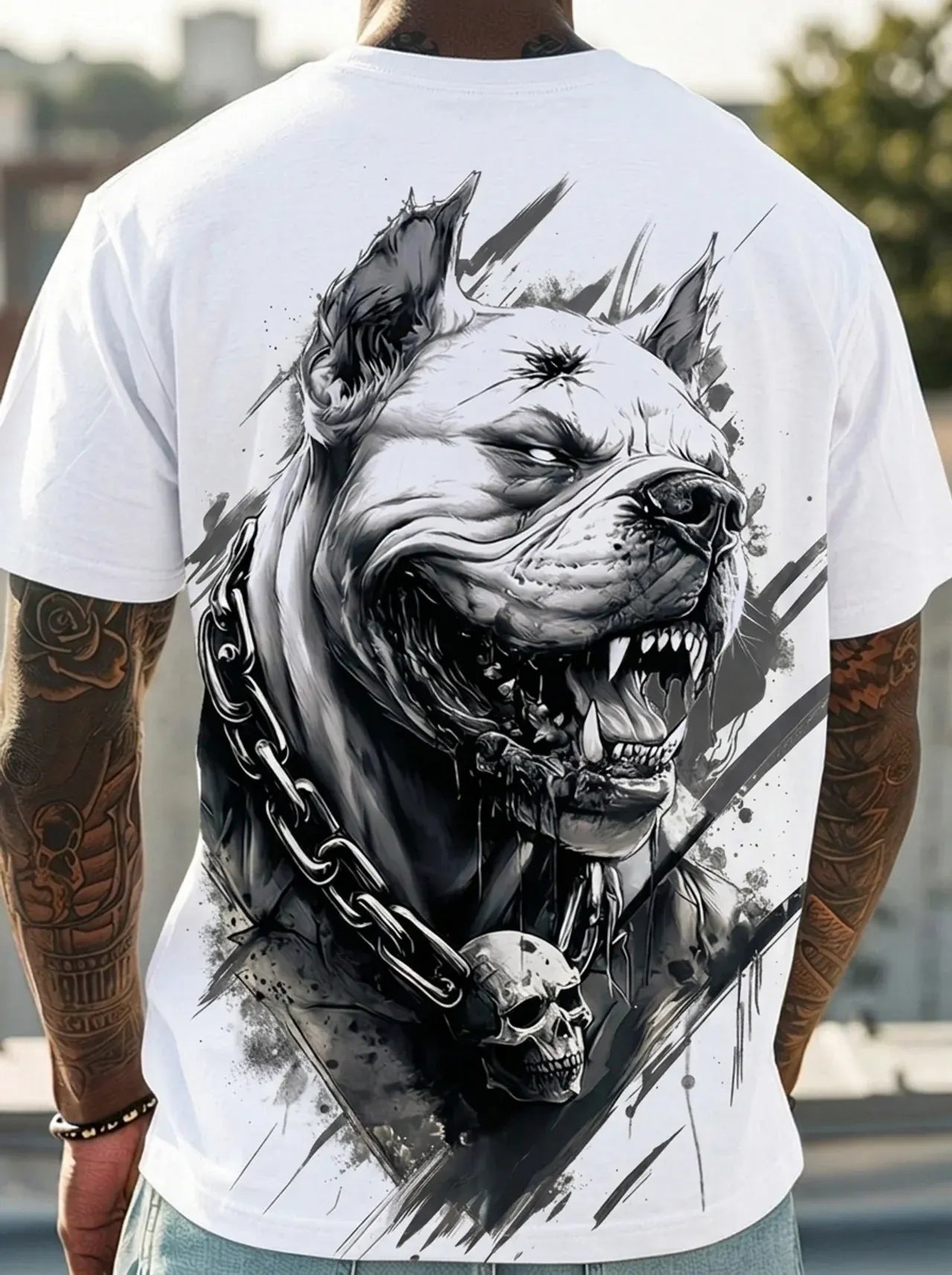 Мъжка Тениска Bulldogwhite